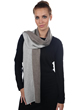 Kasjmier & Yak heren kasjmier sjaals luvo flanelle chine natuur grijs 164 x 26 cm